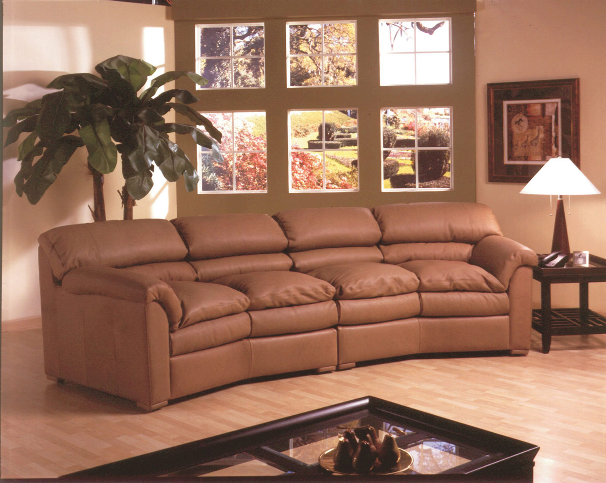 red canyon leather sofa